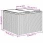 Preview: 7-teiliges Garten Sofaset mit Kissen braunes Poly Rattan, 2-Sitzer Garten Sofa mit Stauraum & Kissen braunes Poly Rattan