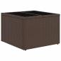 Preview: 7-teiliges Garten Sofaset mit Kissen braunes Poly Rattan, 2-Sitzer Garten Sofa mit Stauraum & Kissen braunes Poly Rattan