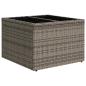 Preview: 4 teiliges Garten Sofa Set mit Kissen Schwarz Poly Rattan, 2-Sitzer Garten Sofa mit Stauraum & Kissen Grau Poly Rattan