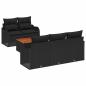 Preview: Gartensofa-set 6 stk. 5-Sitzanzahl Schwarz Poly-Rattan