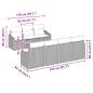 Preview: 8-teiliges Gartensofa-Set mit Kissen Beiger Poly Rattan Akazie