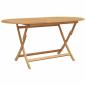 Preview: 5-teiliges Gartendining-Set klappbar aus massivem Teakholz, Gartenstühle 2 Stück Massivholz Teak