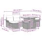 Preview: Gartensofa-set 7 Stk. Beige