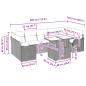 Preview: Gartensofa-set mit Kissen mit Speicher 8 pcs Braun Poly Rattan
