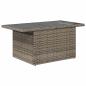 Preview: Garten-Sofa-Set 9 stk. Grau Poly Rattan