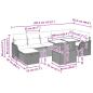 Preview: Garten-Sofa-Set mit Kissen mit Speicher 8 pcs Braun Poly Rattan