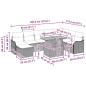 Preview: Gartensofa-set mit Kissen mit Speicher 9 pcs Beige Poly-Rattan