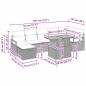 Preview: Gartensofa-set 8 Stk. Schwarz Poly-Rattan