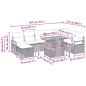 Preview: Gartensofa-set 9 Stk. Schwarz Poly-Rattan