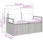 Preview: 6-teiliges Garten Sofaset mit Kissen Beige Poly Rattan, 2-Sitzer Garten Sofa mit Stauraum und Kissen Beige Poly Rattan