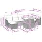 Preview: Gartensofa-set 8 Stk. Schwarz Poly-Rattan
