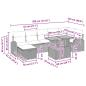 Preview: Garten-Sofa-Set 8 Stk. Schwarz Poly-Rattan