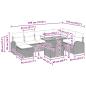 Preview: Garten-Sofa-Set 9 Stk. Schwarz Poly-Rattan