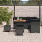 Preview: Gartensofa-set 8 pcs Schwarz Poly-Rattan