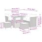 Preview: Gartensofa-set 8 pcs Schwarz Poly-Rattan
