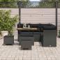 Preview: Gartensofa-set 8 pcs Schwarz Poly-Rattan