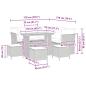 Preview: 9-teiliges Garten-Sofaset mit Kissen Beige Poly Rattan Akazie, 4-teiliges Garten-Esszimmer Set mit Kissen Beige Poly Rattan Akazie