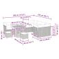 Preview: 12-teiliges Garten-Sofa-Set mit Kissen Grau Poly-Rattan Akazie, 3-teiliges Garten-Esszimmer-Set mit Kissen Grau Poly-Rattan Akazie
