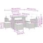 Preview: 9-teilige Garten Sofa Set mit Kissen Schwarz Poly Rattan Akazie, 4-teiliges Garten Essset mit Kissen Schwarz Poly Rattan Akazie