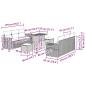 Preview: Gartensofa-set mit Kissen 9 pcs Beige Poly-Rattan