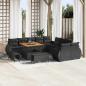 Preview: ARDEBO.de - Gartensofa-set 13 stk. Schwarz Poly-Rattan