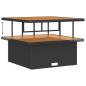 Preview: Gartensofa-set 13 stk. Schwarz Poly-Rattan