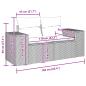 Preview: Gartensofa-set 8 pcs Schwarz Poly-Rattan