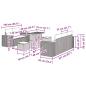 Preview: Gartensofa-set 8 pcs Schwarz Poly-Rattan