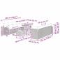 Preview: Gartensofa-set mit Kissen 11 pcs Schwarz Poly-Rattan