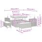 Preview: Gartensofa-set mit Kissen 8 pcs Schwarz Poly-Rattan