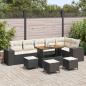 Preview: ARDEBO.de - Garten-Sofa-Set 10 pcs Schwarz Poly-Rattan