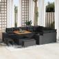 Preview: ARDEBO.de - Gartensofa-set 12 Stk. Schwarz Poly-Rattan