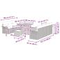 Preview: 10-teiliges Garten Sofa Set mit Kissen Grau Poly Rattan Akazie, 2-Sitzer Garten Sofa mit Kissen Grau Poly Rattan, 3-teiliges Garten Essset mit Kissen Grau Poly Rattan Akazie