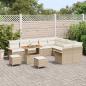 Preview: 12-teiliges Garten-Sofa-Set mit Kissen, Beiges Poly Rattan, 3-teiliges Garten-Esszimmer-Set mit Kissen, Beiges Poly Rattan, 2-Sitzer Garten-Sofa mit Kissen, Beiges Poly Rattan