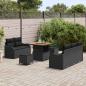 Preview: Gartensofa-set 8 Stk. Schwarz Poly-Rattan
