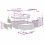 Preview: Gartensofa-set 8 Stk. Beige Poly-Rattan