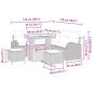 Preview: Gartensofa-set 8 Stk. Beige Poly-Rattan