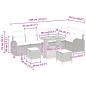 Preview: Gartensofa-set 9 Stk. Beige Poly-Rattan
