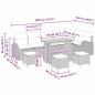 Preview: Gartensofa-set 10 Stk. Beige Poly-Rattan