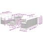 Preview: 10-teiliges Garten-Sofa Set mit Kissen Grau Poly Rattan Akazie, 2-Sitzer Garten-Sofa mit Kissen Grau Poly Rattan, 3-teiliges Garten-Dining-Set mit Kissen Grau Poly Rattan Akazie