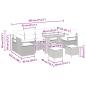 Preview: Gartensofa-set mit Kissen 10 pcs Beige Poly-Rattan