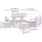 Preview: Gartensofa-set 8 Stk. Beige Poly-Rattan