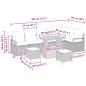 Preview: Garten-Sofa-Set 9 Stk. Beige Poly Rattan