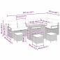 Preview: Garten-Sofa-Set mit Kissen 10 pcs Beige Poly Rattan