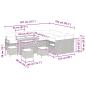 Preview: Gartensofa-set mit Kissen 13 pcs Beige Poly-Rattan