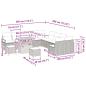 Preview: 13-teiliges Garten-Sofa-Set mit Kissen Beige Poly Rattan Akazie, 2-Sitzer Garten-Sofa mit Kissen Beige Poly Rattan, 3-teiliges Garten-Dining-Set mit Kissen Beige Poly Rattan Akazie