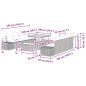 Preview: Gartensofa-set mit Kissen 11 pcs Schwarz Poly-Rattan