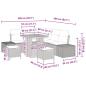 Preview: Gartensofa-set mit Kissen 8 pcs Schwarz Poly-Rattan