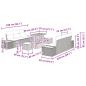 Preview: Gartensofa-set 9 pcs Schwarz Poly-Rattan