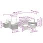 Preview: 10-teiliges Gartensofa Set mit Kissen Beige Poly Rattan Akazie, 3-teiliges Garten Essset mit Kissen Beige Poly Rattan Akazie